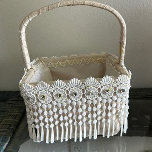 Handmade fully lined Flower girl basket